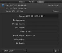 Final Cut Exif Color Profile