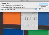Gestion de color Photoshop Asignar