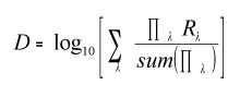 formula densidad visual ISO 5 